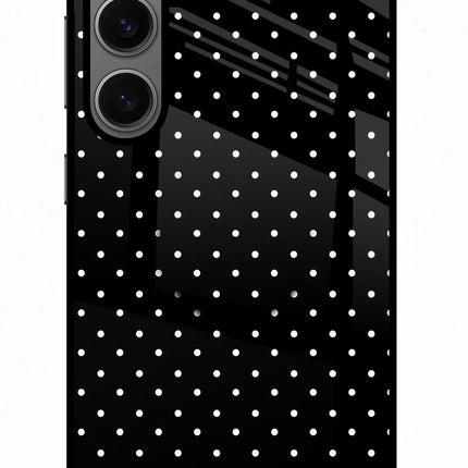 White Dots Samsung S24 Glass Case