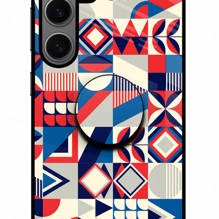 Colorful Pattern Samsung S24 Pop Case by Casekaro