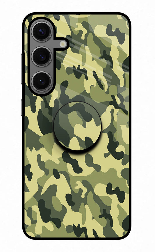 Camouflage Samsung S24 Glass Case