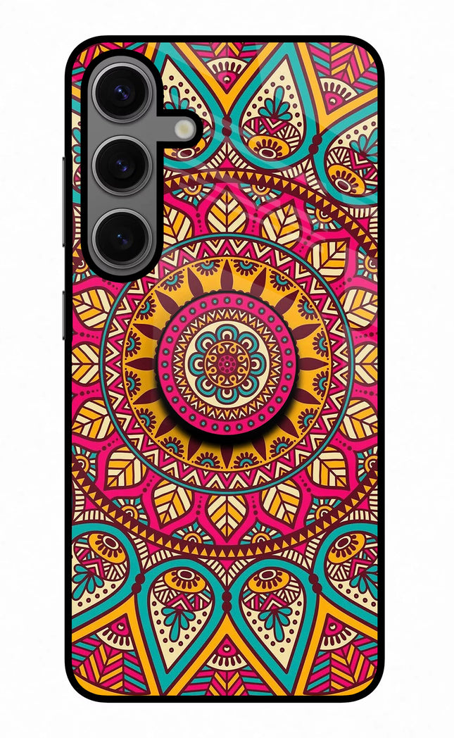 Mandala Samsung S24 Glass Case