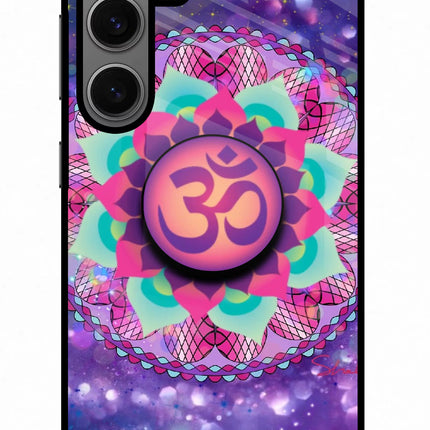 Om Purple Samsung S24 Pop Case by Casekaro
