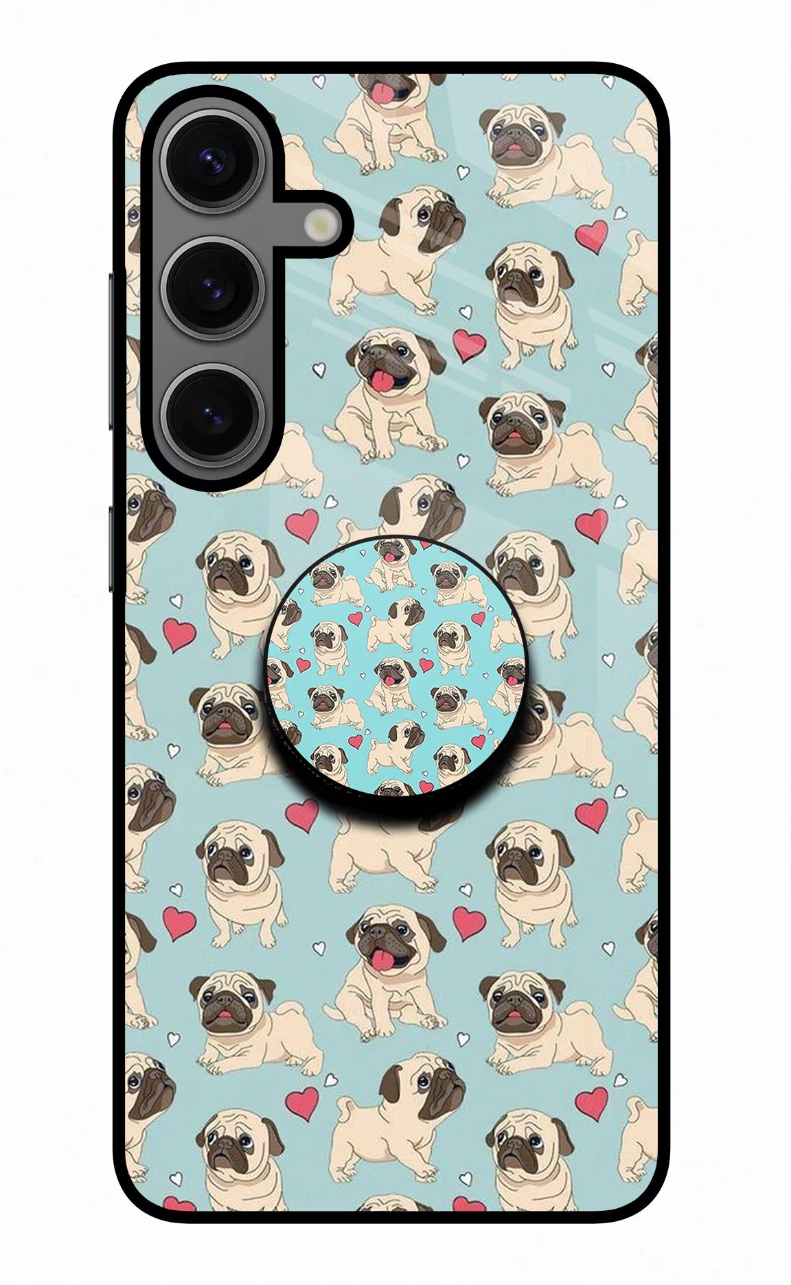 Pug Dog Samsung S24 Pop Case by Casekaro