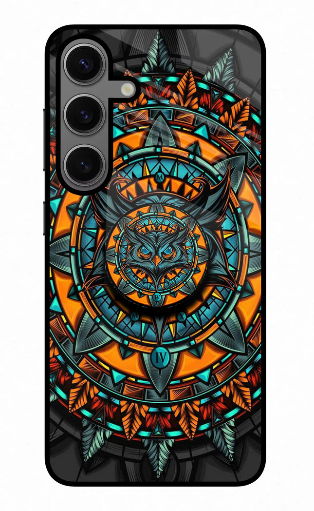 Angry Owl Samsung S24 Glass Case