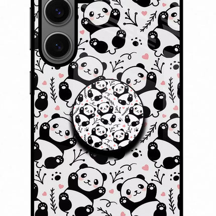 Cute Panda Samsung S24 Pop Case by Casekaro