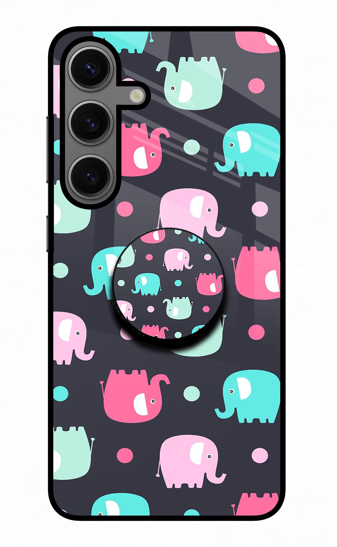 Baby Elephants Samsung S24 Pop Case by Casekaro