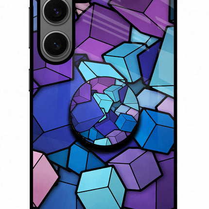 Cubic Abstract Samsung S24 Glass Case