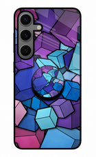 Cubic Abstract Samsung S24 Glass Case