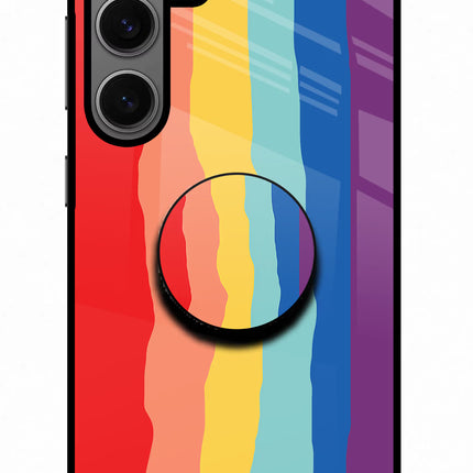Rainbow Samsung S24 Glass Case