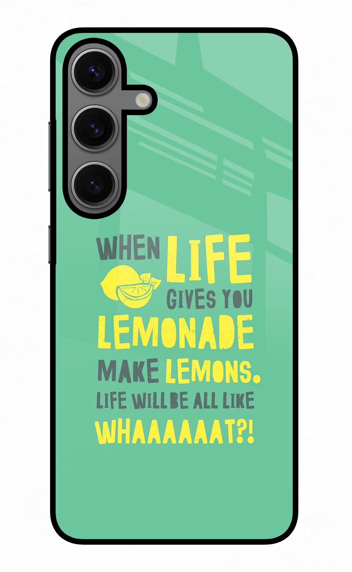 Quote Samsung S24 Plus Glass Case Back Cover by Casekaro