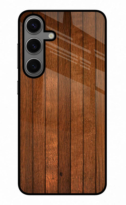 Wooden Artwork Bands Samsung S24 Plus Glass Case
