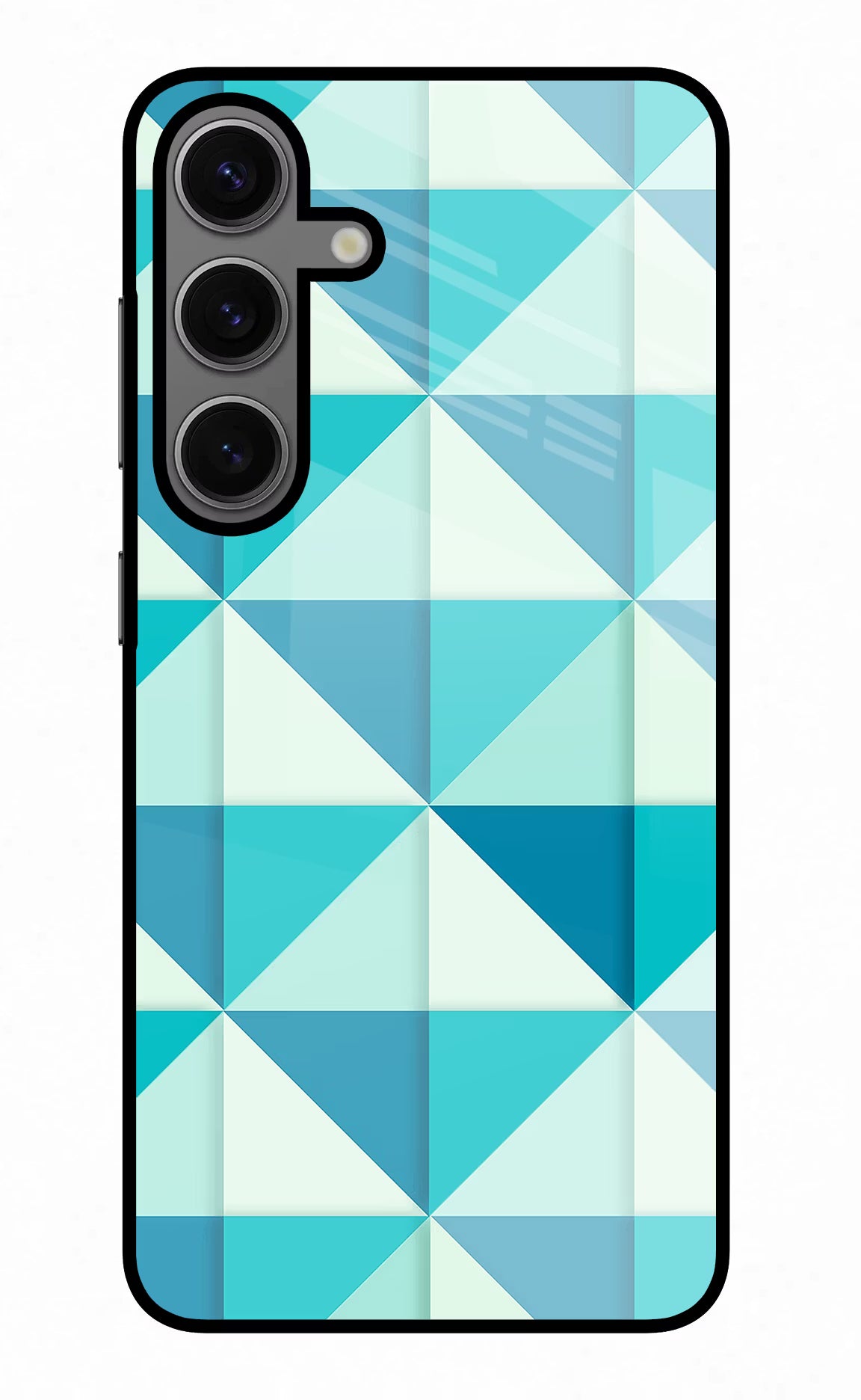 Abstract Samsung S24 Plus Glass Case Back Cover by Casekaro