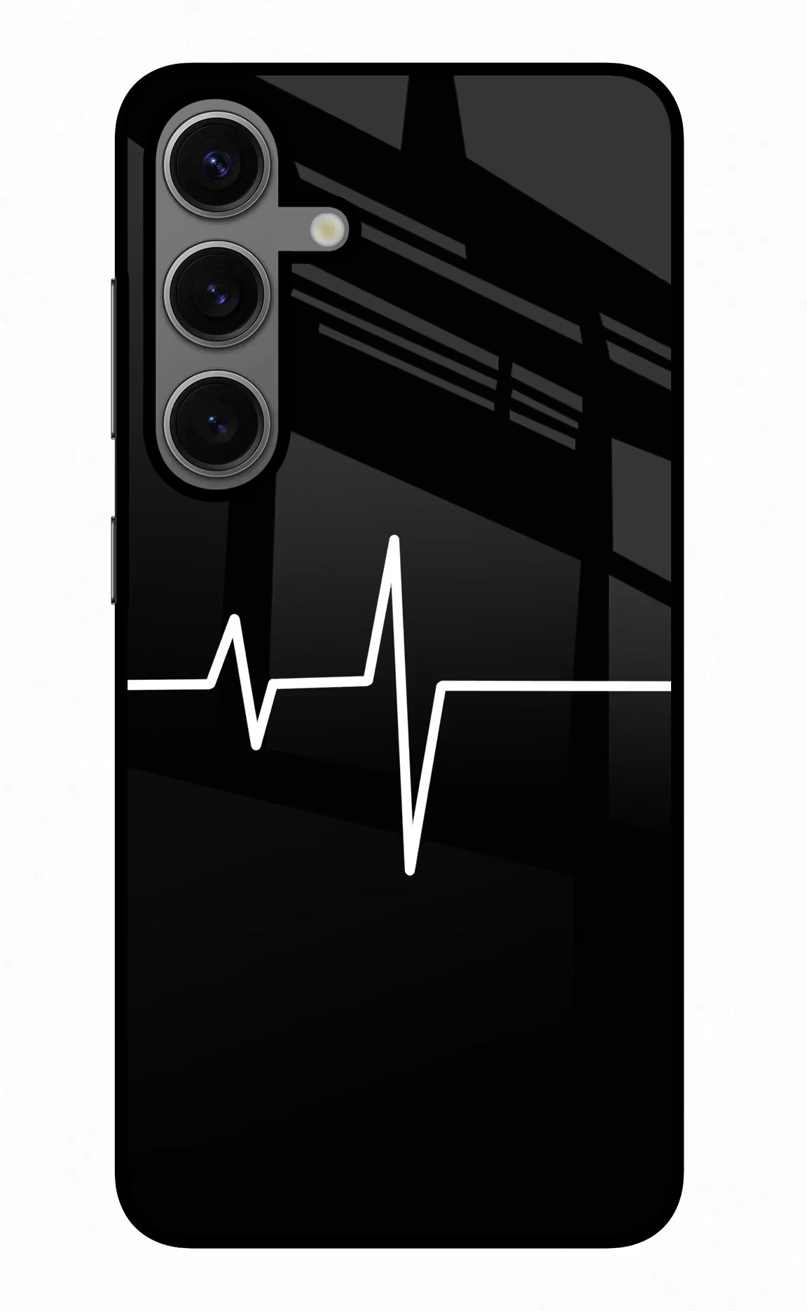 Heart Beats Samsung S24 Plus Glass Case Back Cover by Casekaro