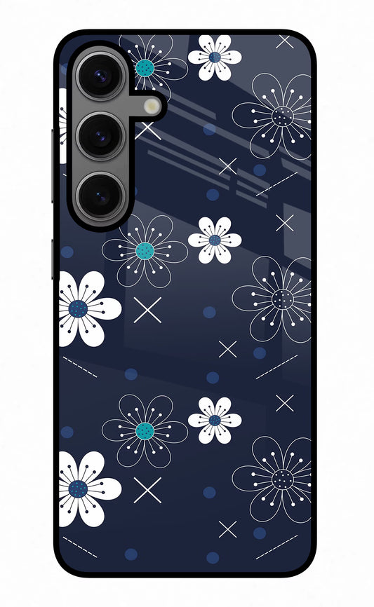 Flowers Samsung S24 Plus Glass Case