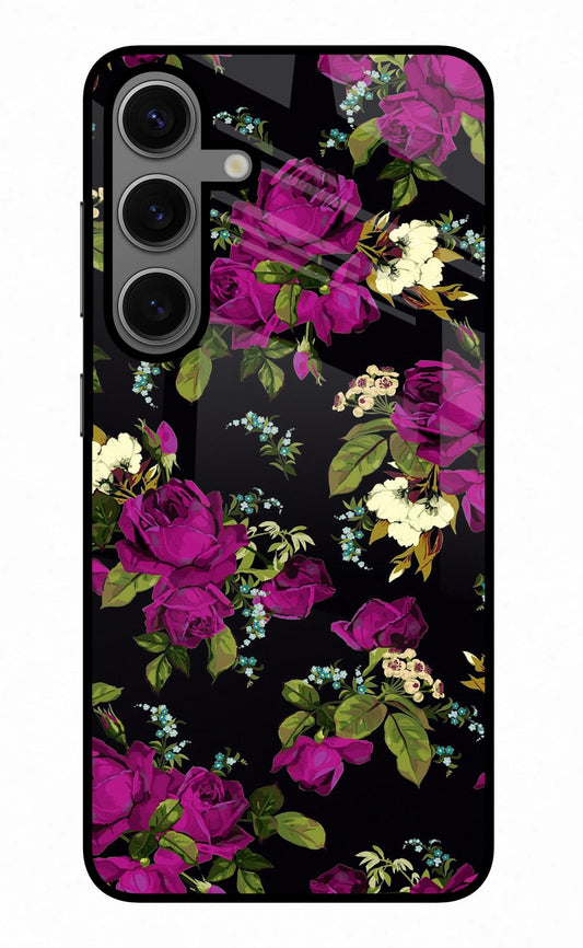 Flowers Samsung S24 Plus Glass Case