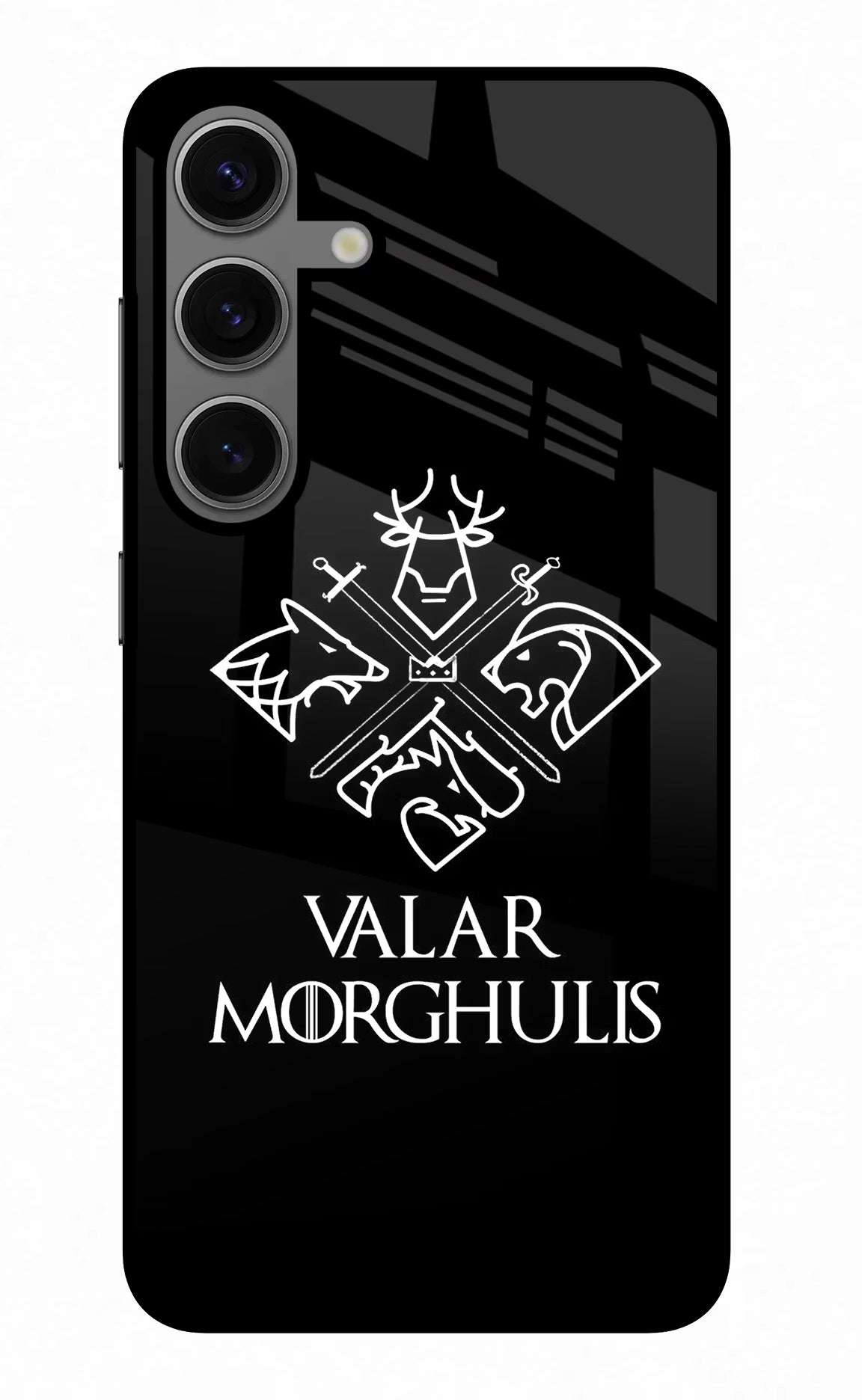 Valar Morghulis | Game Of Thrones Samsung S24 Plus Glass Case Back Cover by Casekaro