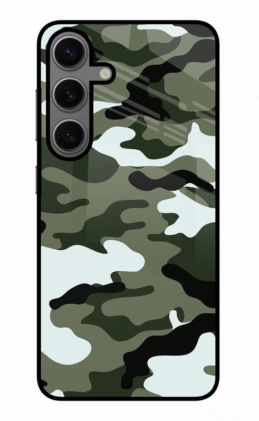 Camouflage Samsung S24 Plus Glass Case