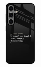 Life Motto Code Samsung S24 Plus Glass Case
