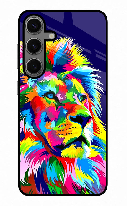 Vector Art Lion Samsung S24 Plus Glass Case