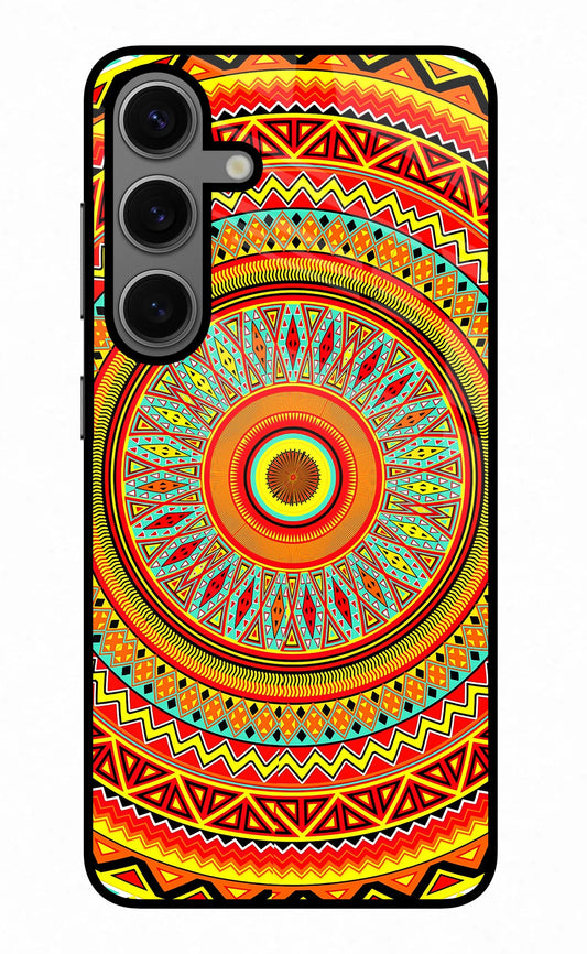 Mandala Pattern Samsung S24 Plus Glass Case