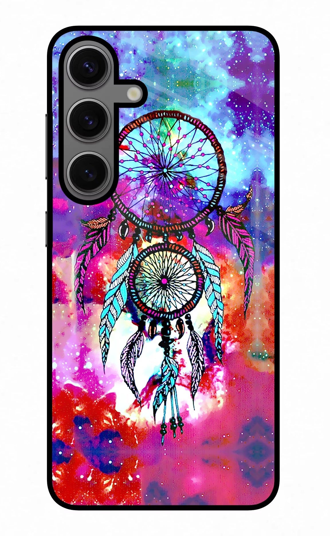Dream Catcher Abstract Samsung S24 Plus Glass Case Back Cover by Casekaro