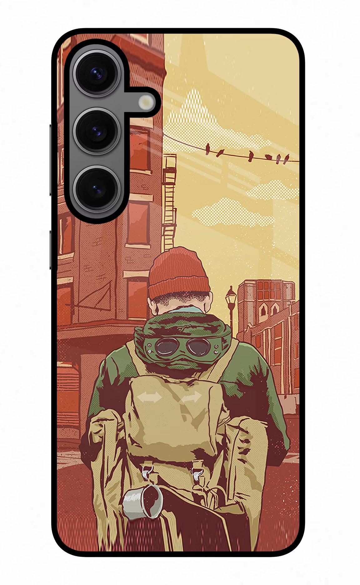 Adventurous Samsung S24 Plus Glass Case Back Cover by Casekaro
