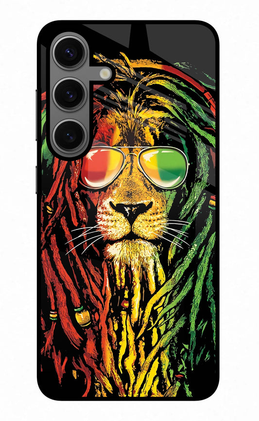 Rasta Lion Samsung S24 Plus Glass Case