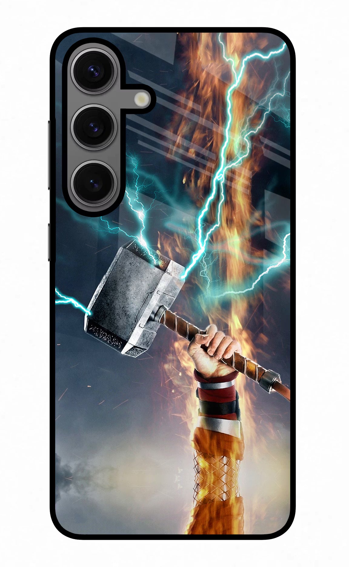 Thor Hammer Mjolnir Samsung S24 Plus Glass Case