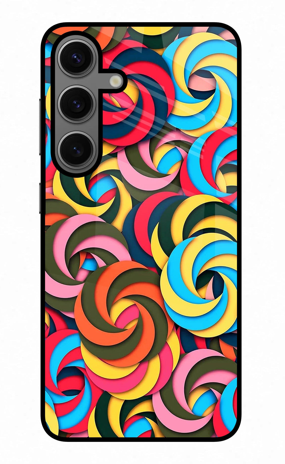 Spiral Pattern Samsung S24 Plus Glass Case
