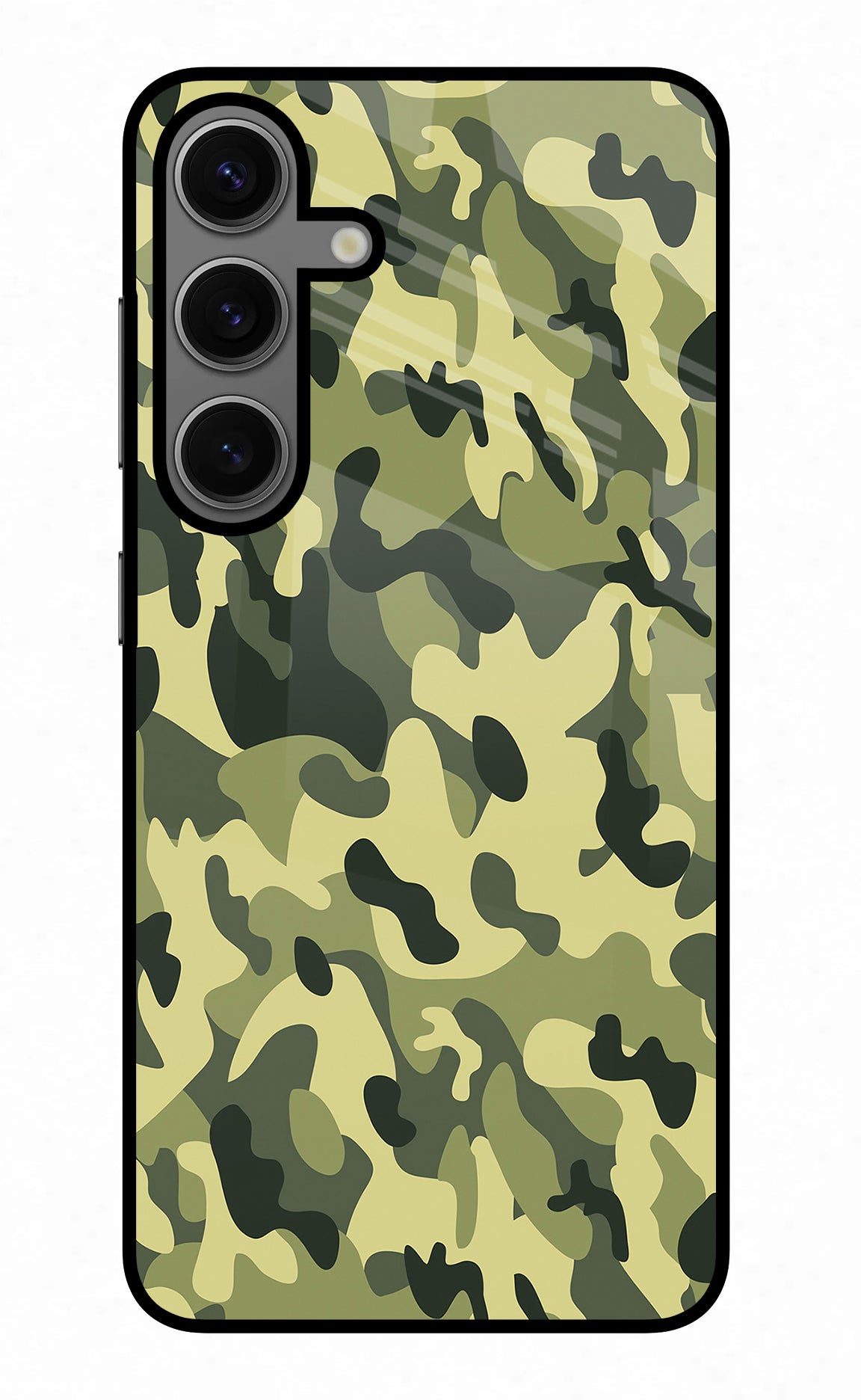 Camouflage Samsung S24 Plus Glass Case