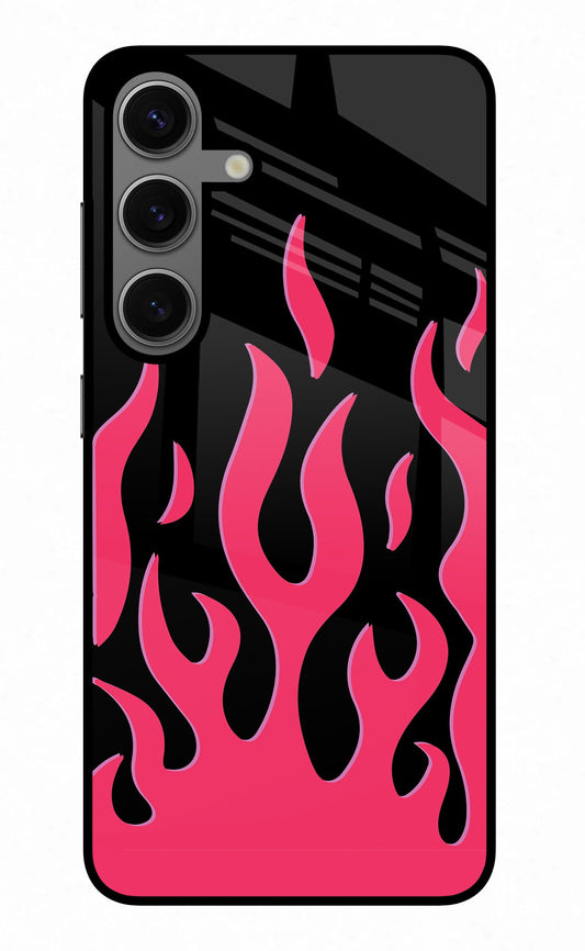 Fire Flames Samsung S24 Plus Glass Case