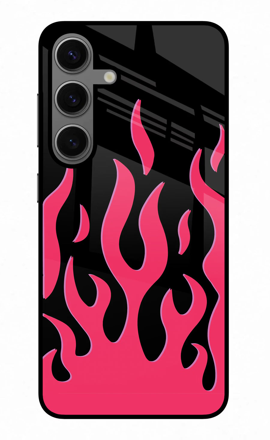Fire Flames Samsung S24 Plus Back Cover, Glass case