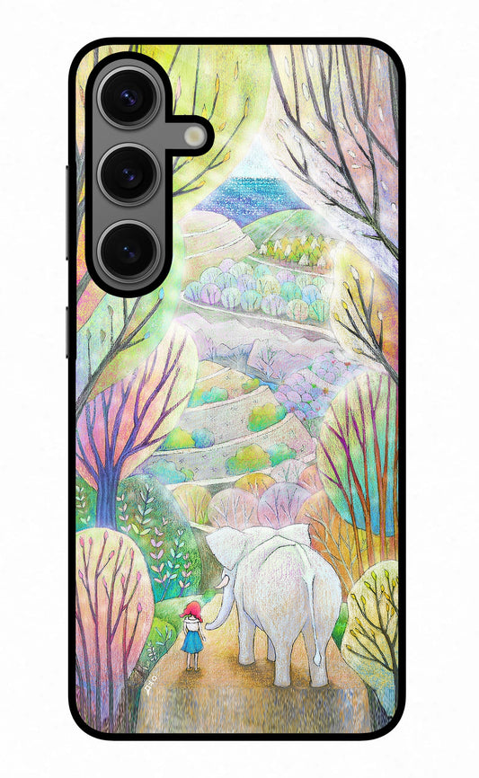 Nature Painting Samsung S24 Plus Glass Case