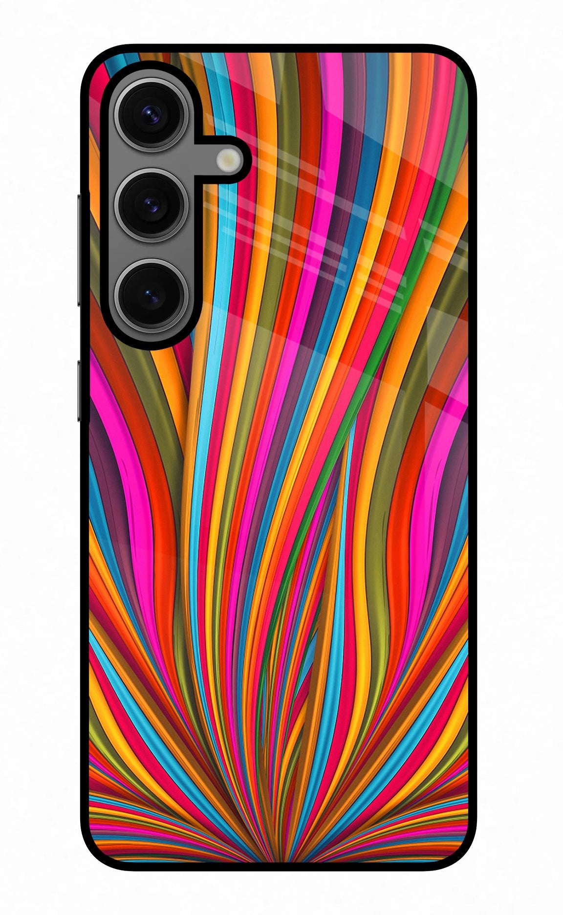 Trippy Wavy Samsung S24 Plus Glass Case