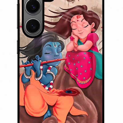Radhe Krishna Samsung S24 Plus Glass Case