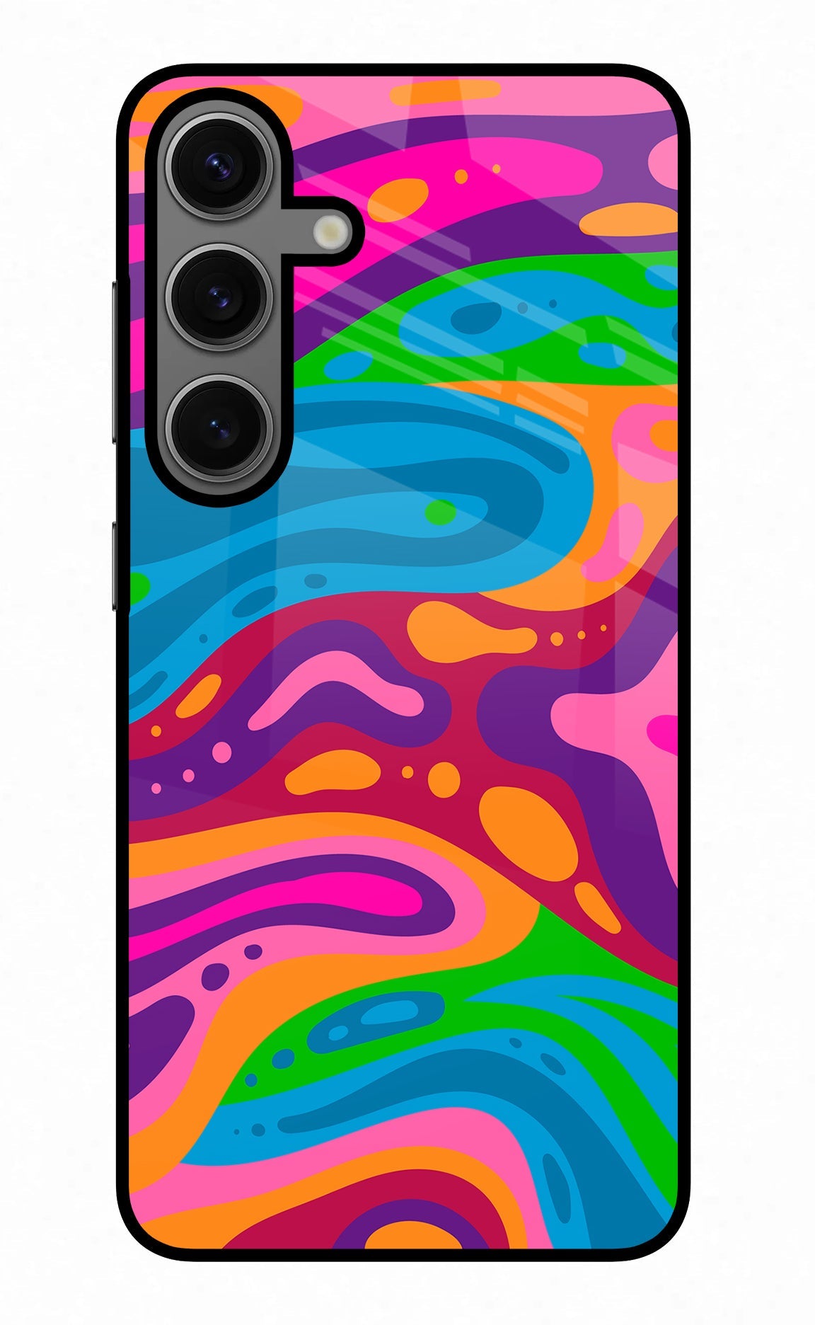 Trippy Pattern Samsung S24 Plus Glass Case