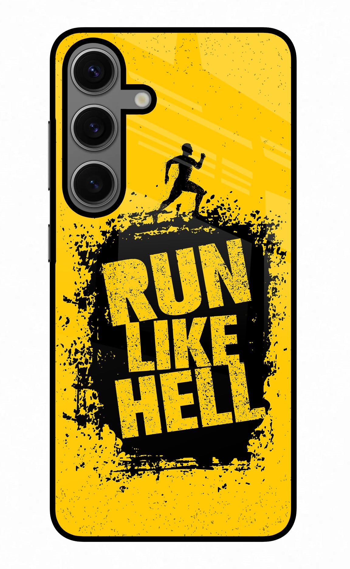 Run Like Hell Samsung S24 Plus Glass Case