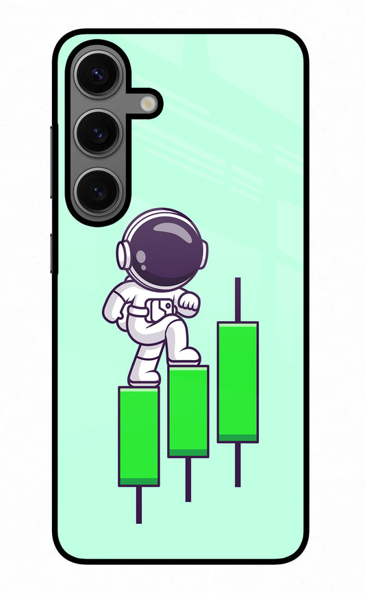 Astronaut Trader Samsung S24 Plus Glass Case