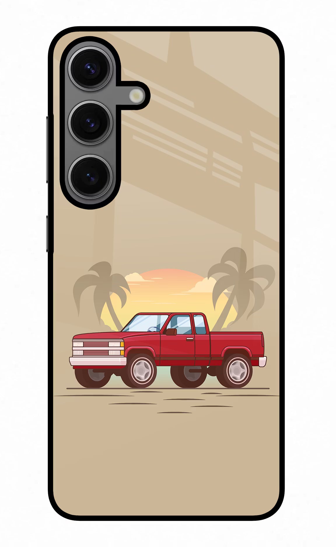 Desert Classic Drive Samsung S24 Plus Glass Case Back Cover by Casekaro
