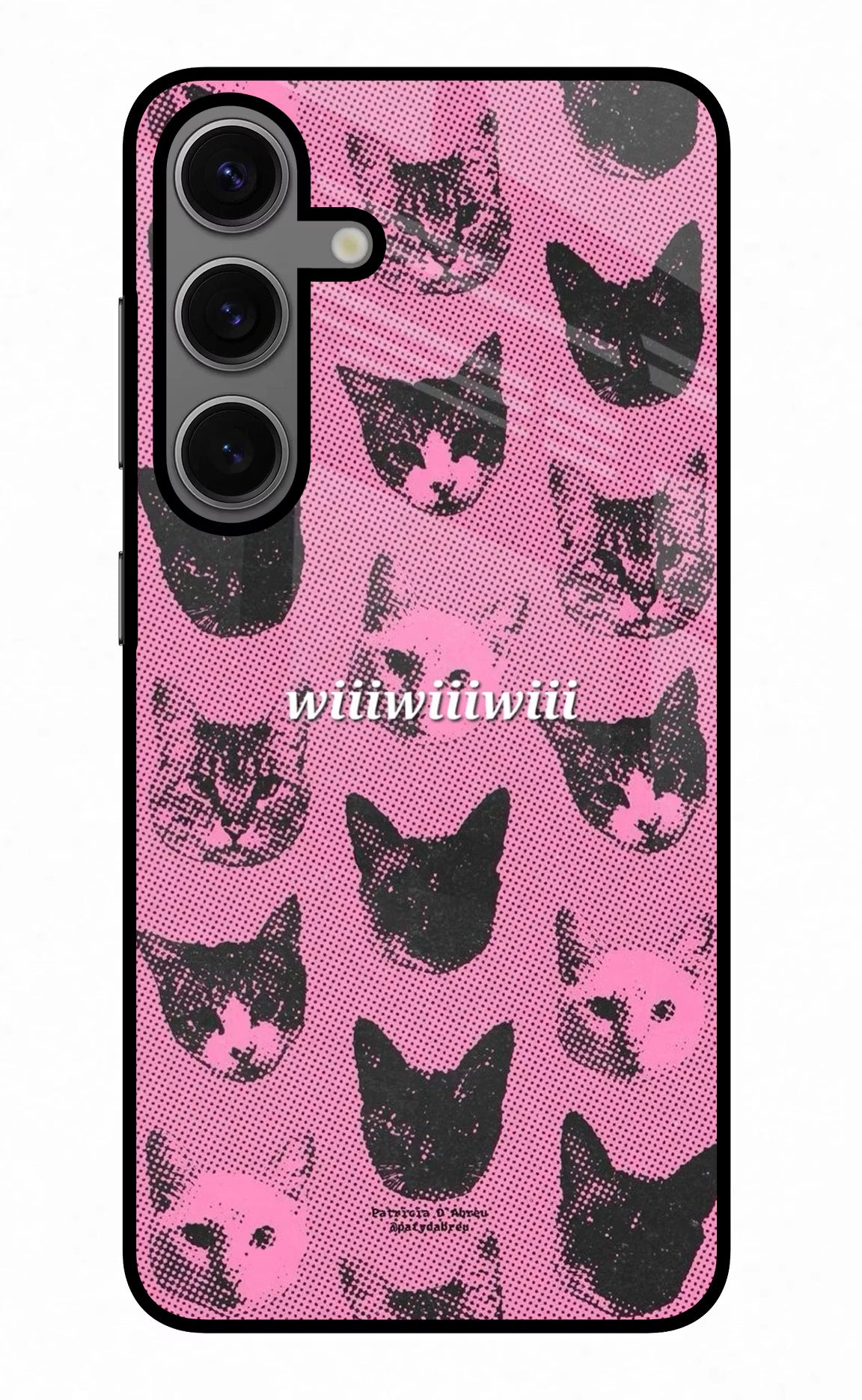 Pink Cats Samsung S24 Plus Glass Case