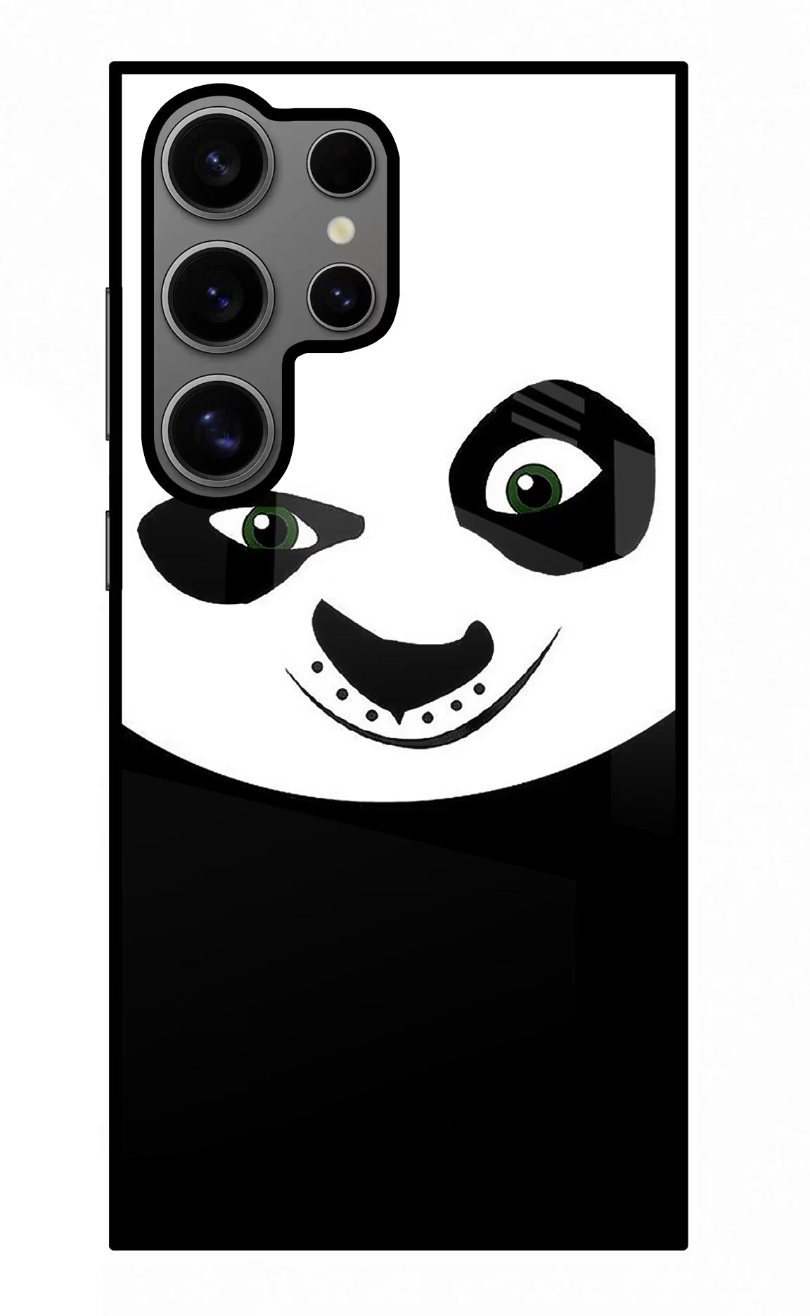 Panda Samsung S24 Ultra Glass Case Back Cover by Casekaro