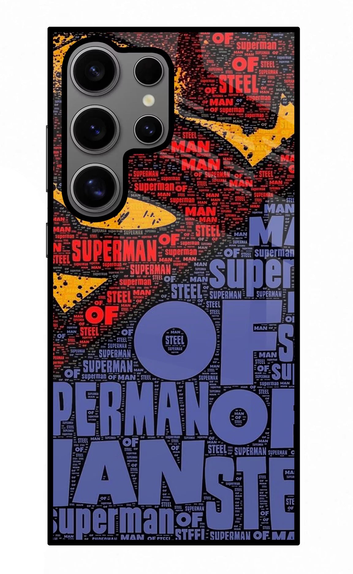Superman Samsung S24 Ultra Glass Case Back Cover by Casekaro