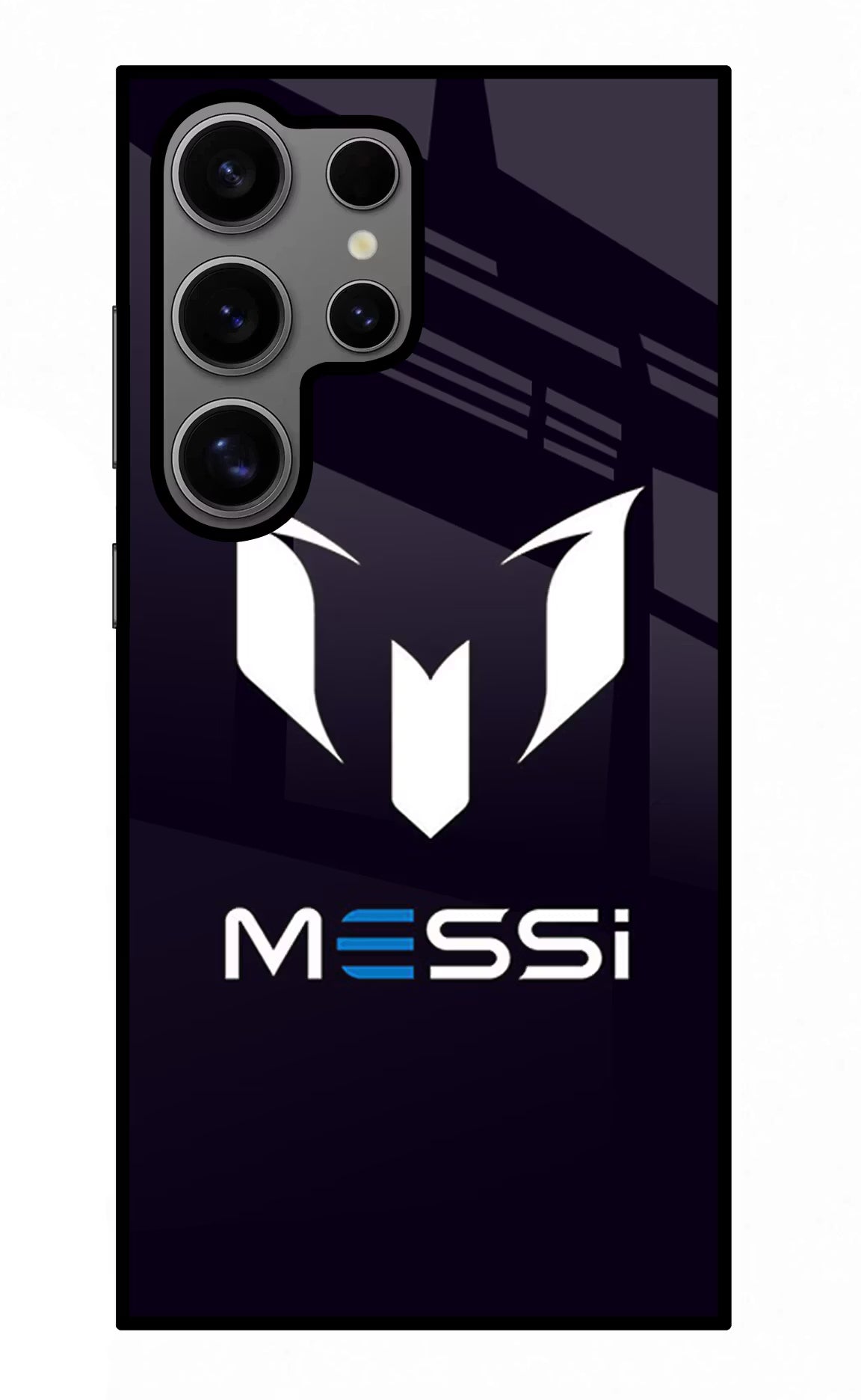 Messi Logo Samsung S24 Ultra Glass Case Back Cover by Casekaro