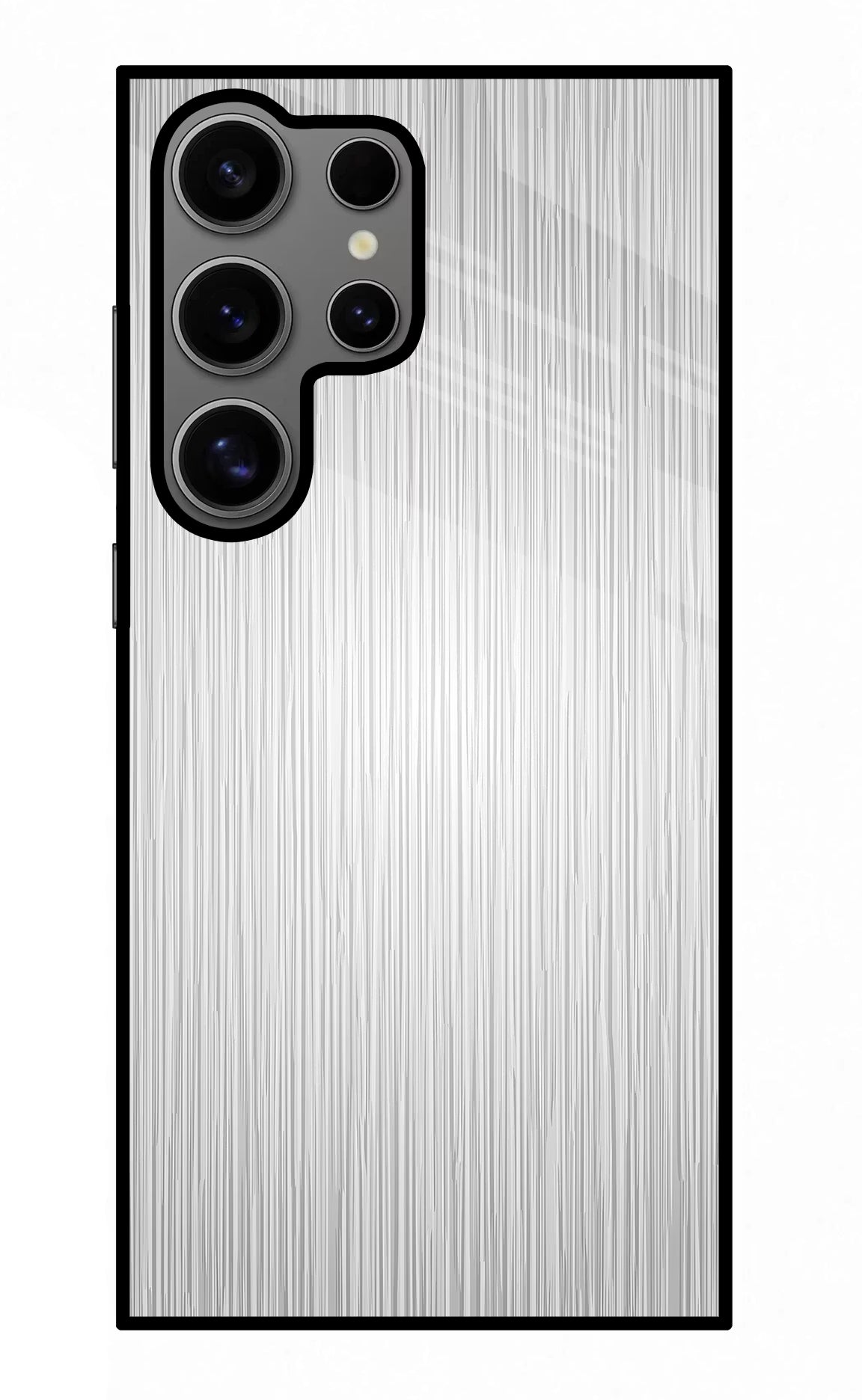 Wooden Grey Texture Samsung S24 Ultra Glass Case Back Cover by Casekaro