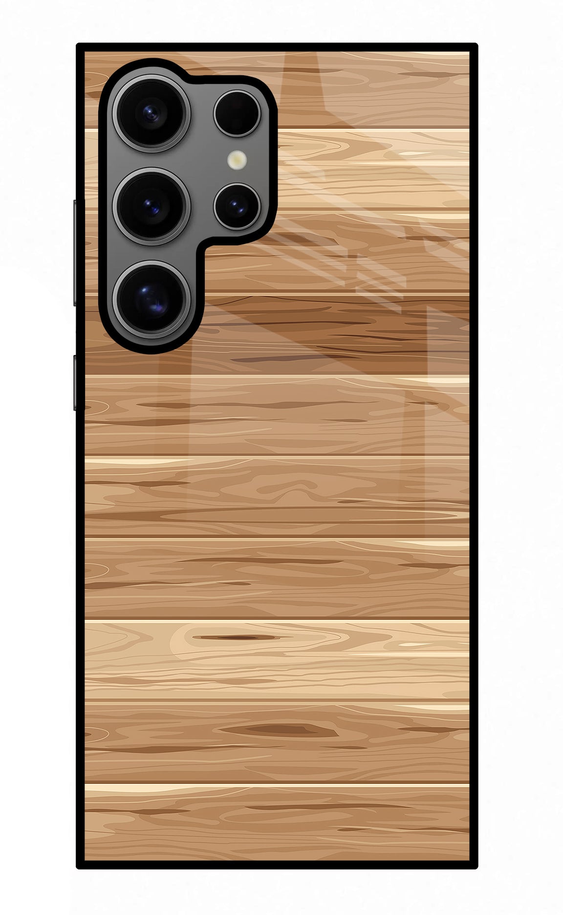 Wooden Vector Samsung S24 Ultra Glass Case