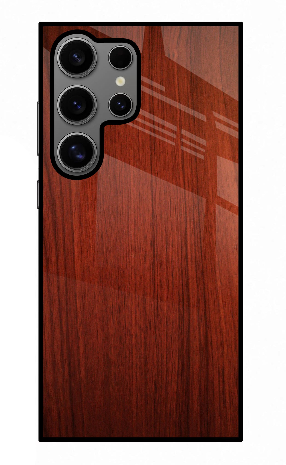 Wooden Plain Pattern Samsung S24 Ultra Glass Case