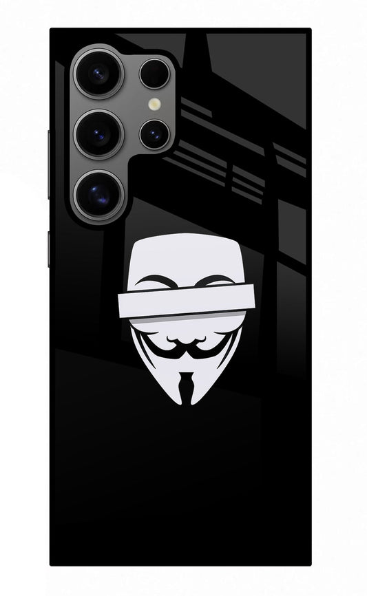 Anonymous Face Samsung S24 Ultra Glass Case