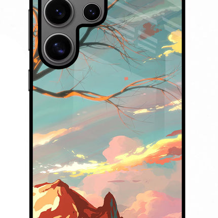 Scenery Samsung S24 Ultra Glass Case Back Cover by Casekaro
