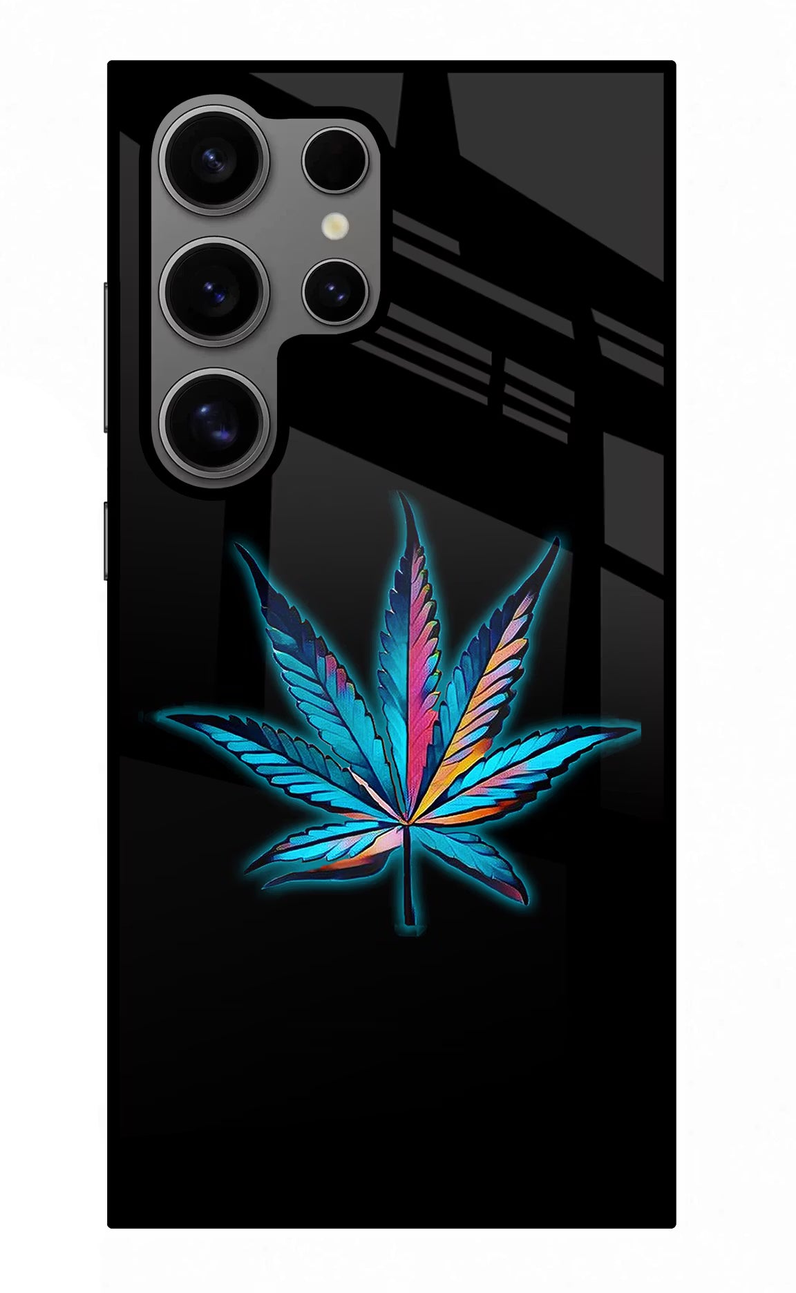 Weed Samsung S24 Ultra Glass Case Back Cover by Casekaro