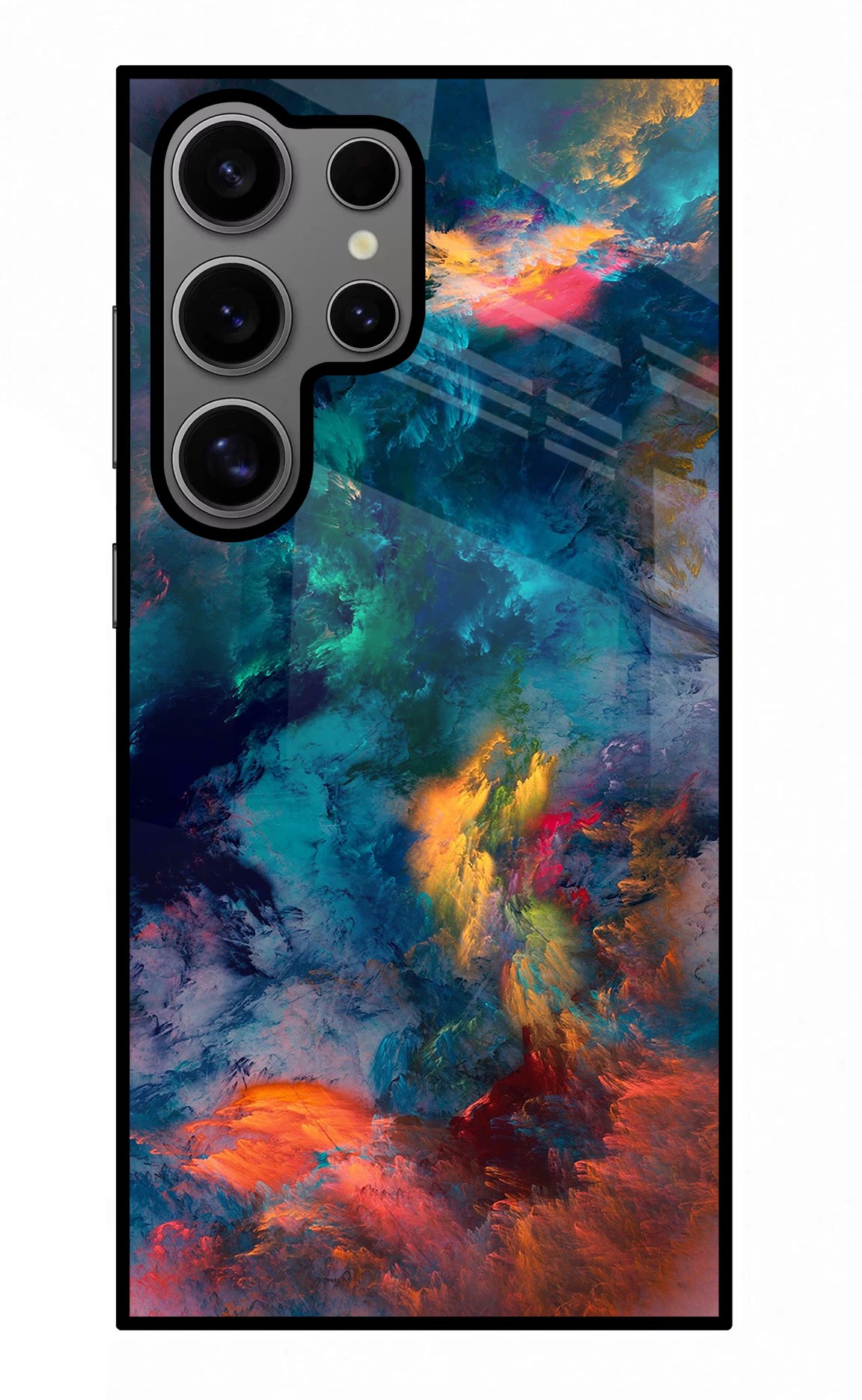 Artwork Paint Samsung S24 Ultra Glass Case Back Cover by Casekaro