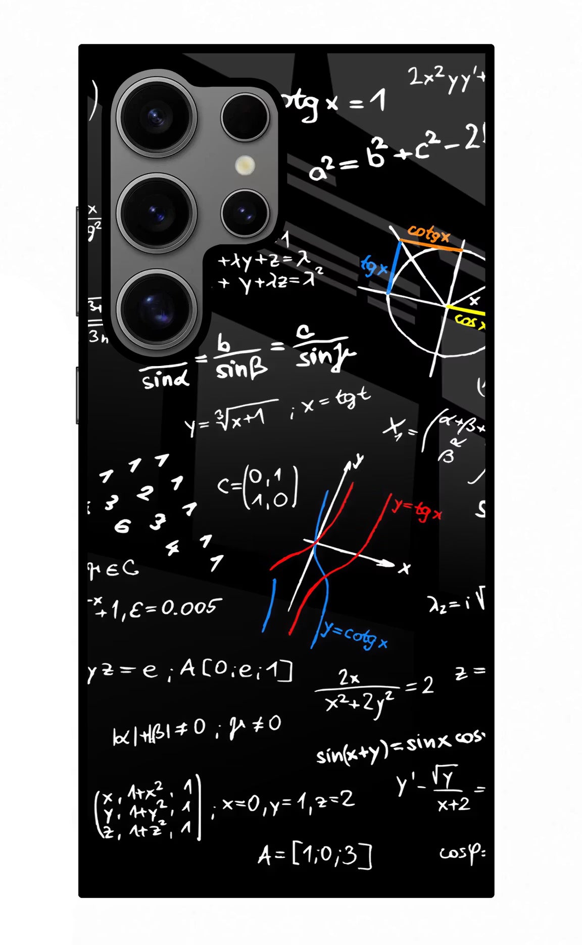 Mathematics Formula Samsung S24 Ultra Glass Case Back Cover by Casekaro